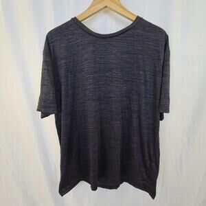 Power Forward Shirt Mens 2XL Gray Crew Neck Short Sleeve Tagless Jersey Tee Top